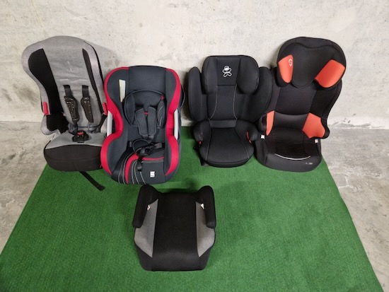 Child seats and boosters provided for transfers with children